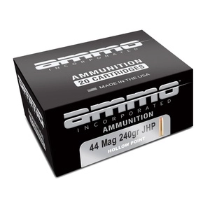 Ammo Inc Signature 44 Magnum 240 Grain Jacketed Hollow Point 20 Round Box 