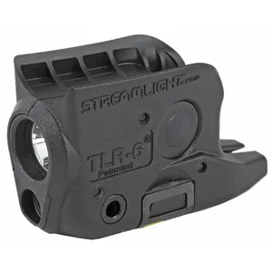 Streamlight TLR-6 Tac Light with Laser Fits Glock 42 43 Black C4 LED 100 Lumens Red Laser 2x CR1/3 N Lithium Batteries 