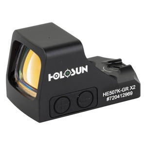 Holosun Technologies 507K-X2 Green Dot 32 MOA Ring & 2 MOA Dot Black