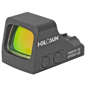 Holosun Technologies 507K-X2 Red Dot 32 MOA Ring & 2 MOA Dot Black