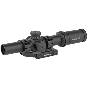 TRUGLO OMNIA Rifle Scope 1-6X24mm 300mm Main Tube Illuminate A.P.T.R. (All Purpose Tacticle Reticle) APTUS-M1 One Piece Mount Throw Lever Black 