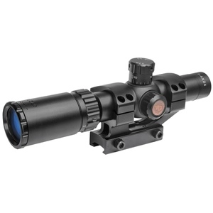 TRUGLO Tru-Brite 30 Series Rifle Scope 1-4X24 Fully-Coated Lenses Duplex Mil-Dot Reticle Matte Black 30mm Pre-Calibrated .223 and .308 BDC Turrets One-Piece Base 