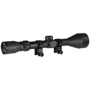 TRUGLO BUCKLINE Rifle Scope 3-9X50mm 1" Maintube Duplex BDC Dot Reticle Black Includes Weaver Rings 