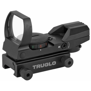 TRUGLO Red Dot Black Multiple Reticle Dual Color Open Dot Sight 34mm 