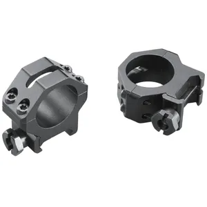 Weaver 4 Hole Tactical 1" Medium Height Rings Fits Picatinny Matte Finish Black 