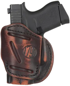 1791 Gunleather 4-Way IWB/OWB Holster Size 2 Vintage Leather Right Hand Fits S&W M&P Bodyguard