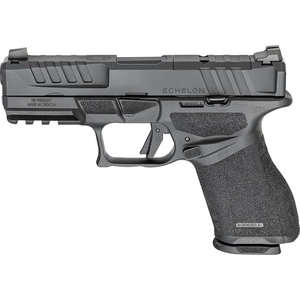 Springfield, Echelon 4.0C Comp, Semi-automatic, Striker Fired, Polymer Frame Pistol, Compact, 9MM, 4" Barrel with Integrally Compensated Slide, Melonite Finish, Black, Optics Ready Slide, Front Tritium Night Sight, Tactical Rack U-Dot Rear, 2 Magazines, (1)-18 Round and (1)-15 Round