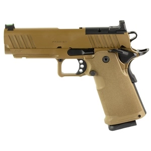 Springfield 1911 DS Prodigy 9mm 4.25" Forged Stainless Steel Bull Barrel (1) 20Rd (1) 17Rd 2Mags Coyote Brown