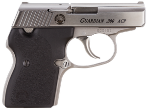 North American Arms 380GUARDIAN Guardian  380 ACP Caliber with 2.50" Barrel, 6+1 Capacity, Overall Stainless Steel Finish, Serrated Slide & Black Rubber Grip