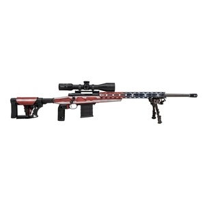 Howa USA 1500 6.5 Creedmoor 24" Heavy Threaded Barrel 10Rds 3Mags Red White Blue