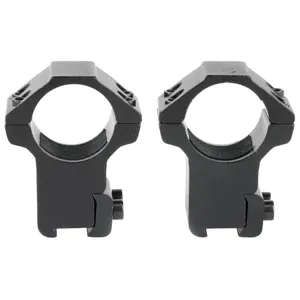 NcSTAR 3/8" Dovetail Rings Supports 1" Scope Tubes Black 2 Piece Fits on 3/8" Dovetail Rails 