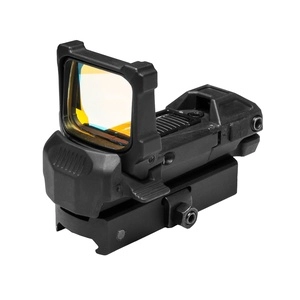 NcSTAR SPD Solar Flip Up Sight Red Dot Optic Quick Release Mount Compatible with KeyMod/MLOK/Picatinny 2 MOA Red Dot Black 