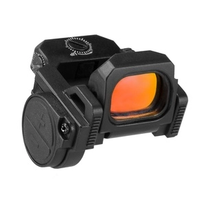 NcSTAR Flip Dot Pro Red Dot Optic 22X16mm Objective 3 MOA Dot Folding Design Black Includes Picatinny Mount Dovetail Mount for Glocks and Mounting Plates for Glock MOS and RMR 