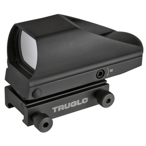 TRUGLO TRU-BRITE Dual Color Single Reticle Red/Green Dot 1X Black 5 MOA Anti-Reflection Coating on Target Side Parallax Free from 30 Yards CR2032 Battery Included 
