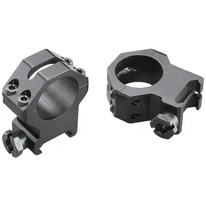Weaver 4 Hole Tactical 1" Extra High Rings Picatinny Matte Finish Black 