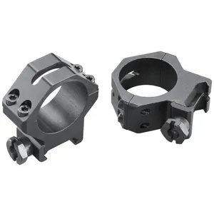 Weaver 4 Hole Tactical 30mm Medium Rings Fits Picatinny Matte Finish Black 