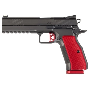 Dan Wesson DWX SA 9mm 4.95" Match Gade Barrel 10Rds Black and Red