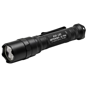 Surefire E2D LED Defender Ultra Flashlight Dual-Output LED 1000 Lumens Dual-output Tailcap Click Switch Strike Bezel 2x CR123 Batteries Black 