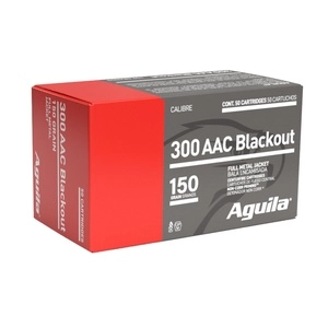 Aguila Ammunition 300 Blackout 150 Grain Full Metal Jacket 50 Round Box 