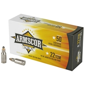 Armscor 22TCM 40 Grain Jacketed Hollow Point 50 Round Box 