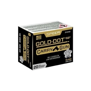 Speer Ammunition Speer Gold Dot 40 S&W 165Gr Gold Dot Hollow Point 20 Round Box 
