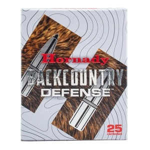 Hornady Backcountry Defense 500 S&W 500 Grain Dangerous Game Handgun Bullet 20 Round Box 