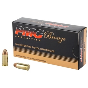 PMC Ammunition Bronze 32 ACP 71 Grain Full Metal Jacket 50 Round Box 