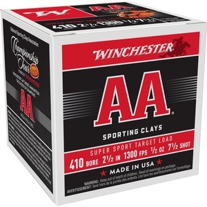 Winchester Ammunition AA SUPER SPORT 410 Gauge 2.5 1/2 OZ #7.5 Shot Shell 25 Round Box 