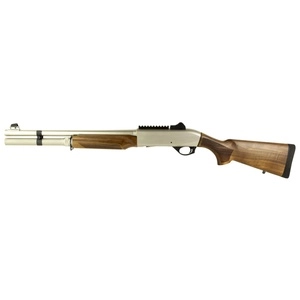 Military Arms Corporation Mac 2 Tactical 12GA 18.5" Electroless Nickel Marine Finish Turkish Walnut Stock 5 Round