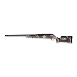 Weatherby 307 300WIN 22" Threaded Barrel Cerakote Brush Strokes WYO Brown Carbon Fiber Stock 3 Round