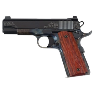 Dan Wesson Heirloom .45 ACP 4.25" Color Case Finish Engraved Blued Slide Cocobolo Grips 8 Round