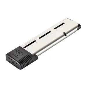 Wilson Combat Magazine .45 ACP 10 Round Elite Tactical Silver Steel Black Polymer Base Pad