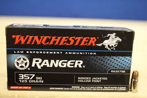 **POLICE TRADE** WINCHESTER RANGER .357 SIG JHP 50 CT