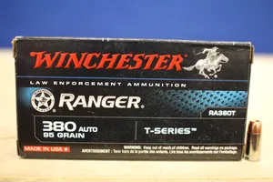 **POLICE TRADE**WINCHESTER RANGER 380 AUTO 95 GR T-SERIES JHP 50CT