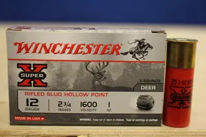**POLICE TRADE** WINCESTER SUPER X 12 GA 2 3/4" 1oz RIFLED SLUG