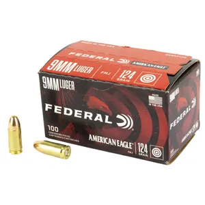 Federal American Eagle 9mm 124gr FMJ 100ct