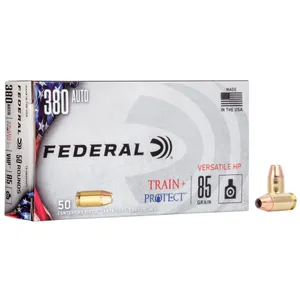Federal Train & Protect 380 ACP 85gr Versatile Hollow Point 50ct