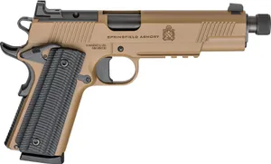 Springfield 1911 Operator AOS 45 ACP 5.75" Threaded 8rd Coyote